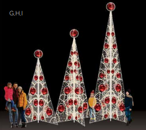 Mesh Trees with Ball Ornaments