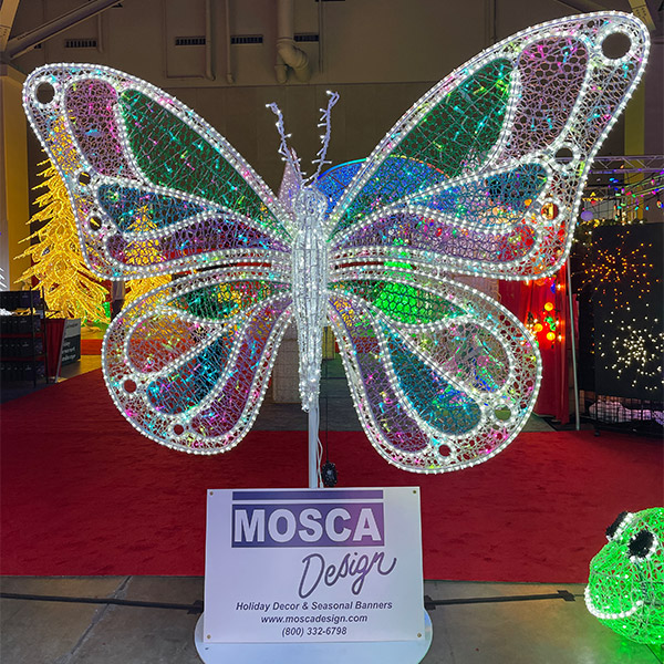 RGB Butterfly with Stand