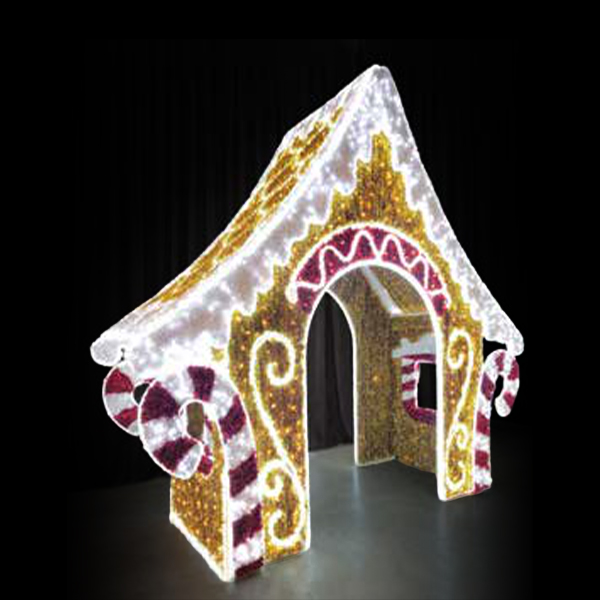 Gingerbread House Arch, 12' x 12' x 6'