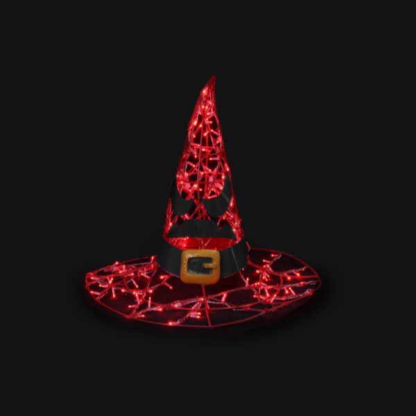 Witch hat "Angry" - Red - Floor standing