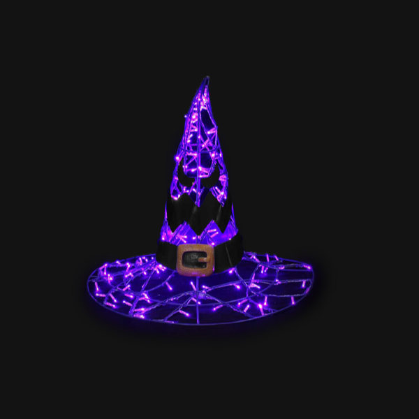 Witch hat "Evil" - Purple - Floor standing