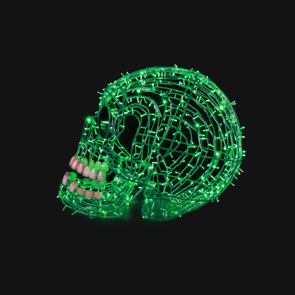 Skull Green - Green - Floor standing