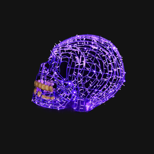 Skull Purple - Purple - Floor standing