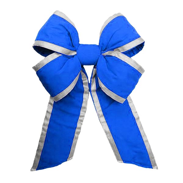 Outdura w/ Silver Trim - Royal Blue - 4 Loop Bow