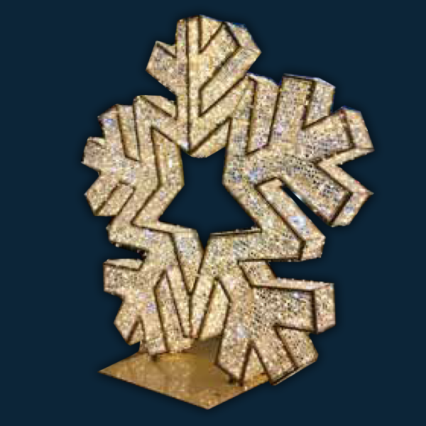 Majestic Twinkle Snowflake, 10 feet