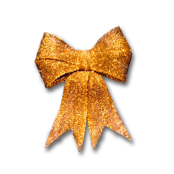 18" Gold Glitter Bow