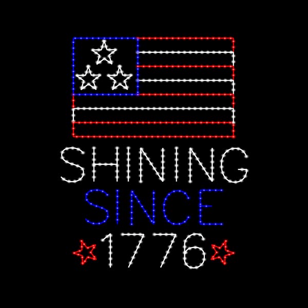 Shining Since 1776, Flag