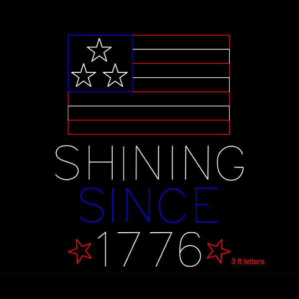 Shining Since 1776, Flag