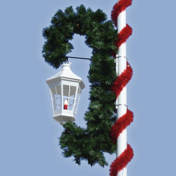 Pole Mount Garland LED Scroll