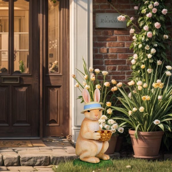 Easter Bunny Holding Easter Basket