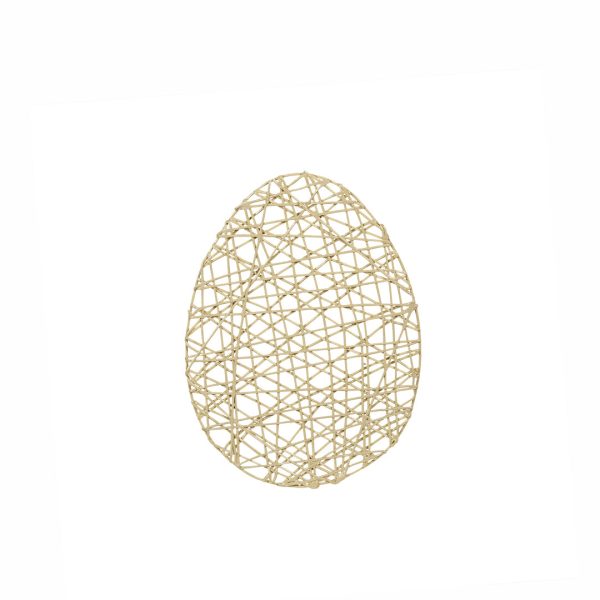 2D Organic Easter Egg 60Cm Pastel Yellow