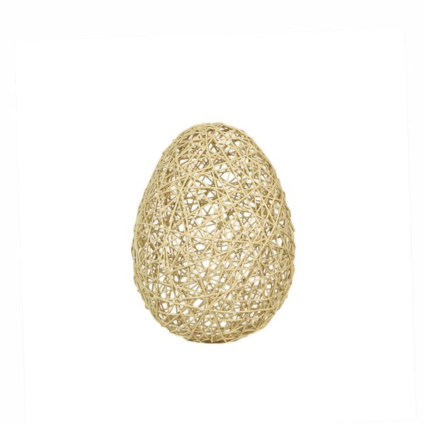 3D Organic Easter Egg 60Cm Pastel Yellow