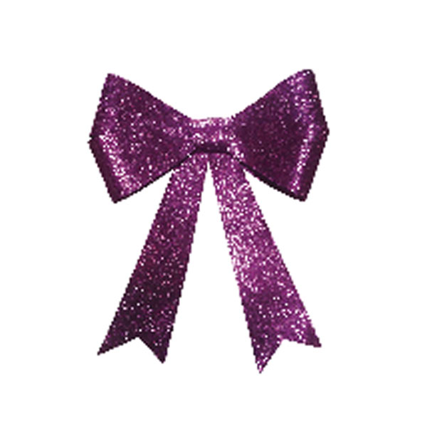 Glitter Bow - Purple
