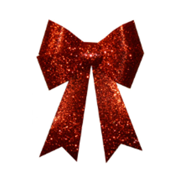 Glitter Bow - Red