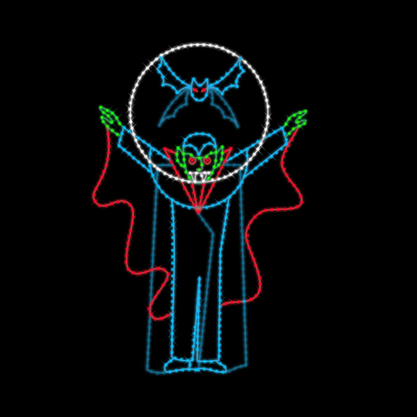 DRACULA CLOAK AND BATWINGS (animated)