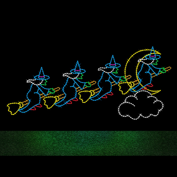 FLYING WITCH LANDS ON THE MOON