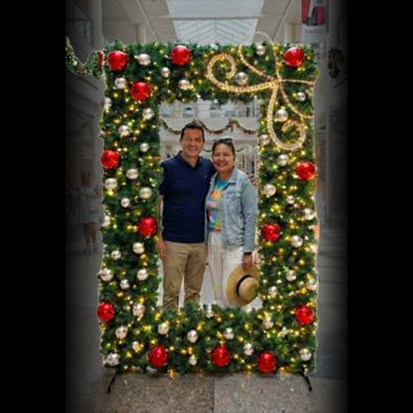 Garland Frame with Bow