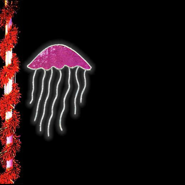 Deep Sea Décor - Magenta Jellyfish Pole Mount