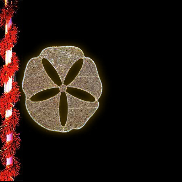 Deep Sea Décor - Shimmering Sand Dollar Pole Mount