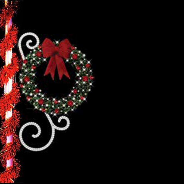 Wreath and Scroll - Pole Mount A