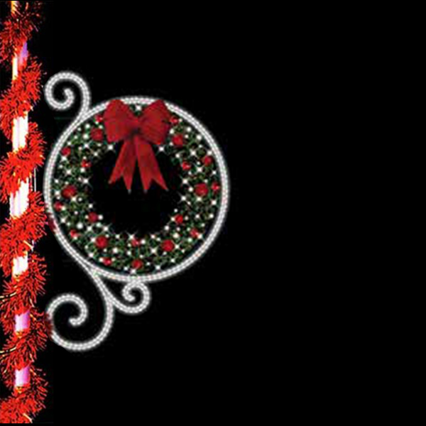 Wreath and Scroll - Pole Mount B