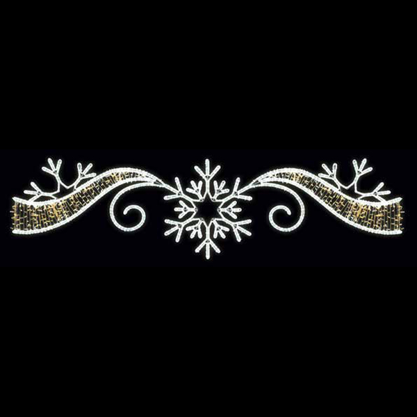 Glacial Swirl Snowflake - Skyline