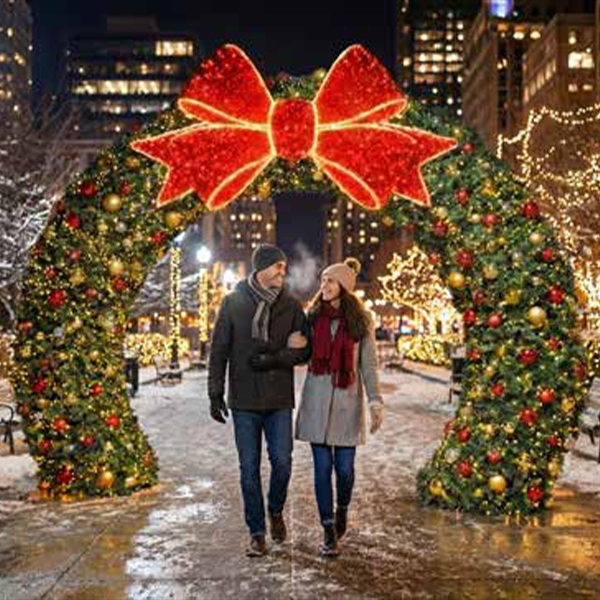 3D Walk Thru Wreath Arch Photo Op