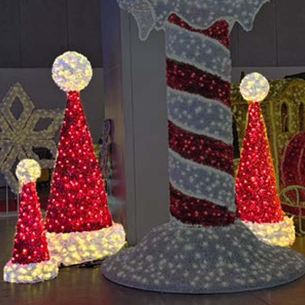 Santa Hat Trees