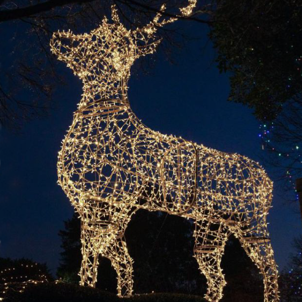 10 ft. Buck - Natural Lit Illuminated Grapevine Deer (Copy)